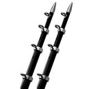 TACO 15' Black/Silver Outrigger Poles - 1-1/8" Diameter [OT-0442BKA15] - Wholesaler Elite LLC