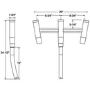 TACO Kite Fishing 3-Rod Cluster [F31-0770BSA-1] - Wholesaler Elite LLC