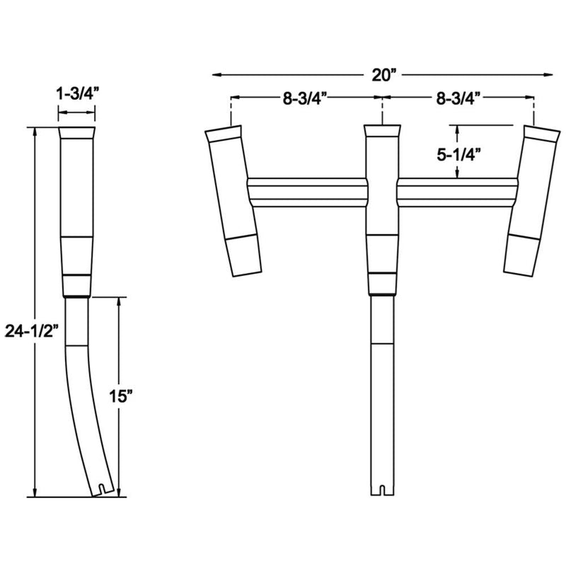 TACO Kite Fishing 3-Rod Cluster [F31-0770BSA-1] - Wholesaler Elite LLC