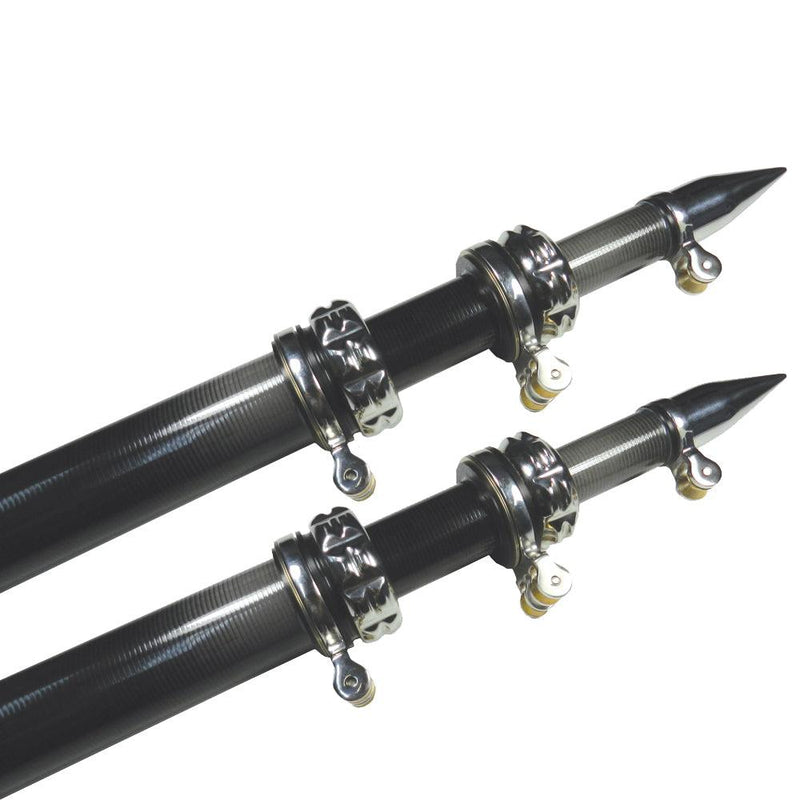 TACO 16' Carbon Fiber Outrigger Poles - Pair - Black [OT-3160CF] - Wholesaler Elite LLC