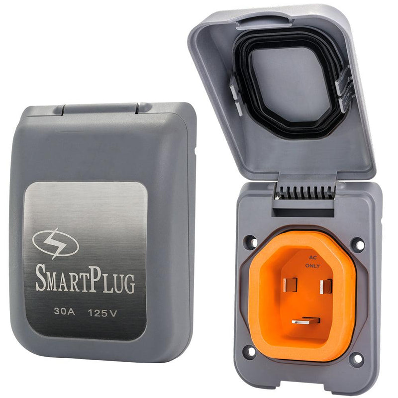 SmartPlug 30 AMP Male Non-Metallic Inlet Cover - Grey [BM30PG] - Wholesaler Elite LLC