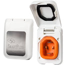 SmartPlug 50 AMP Male Non-Metallic Inlet Cover - White [BM50PW] - Wholesaler Elite LLC