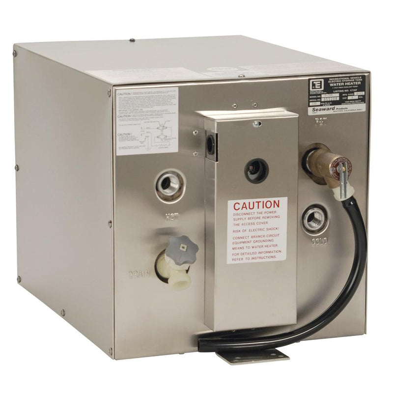 Whale Seaward 6 Gallon Hot Water Heater w/Rear Heat Exchanger - Stainless Steel - 120V - 1500W [S700] - Wholesaler Elite LLC