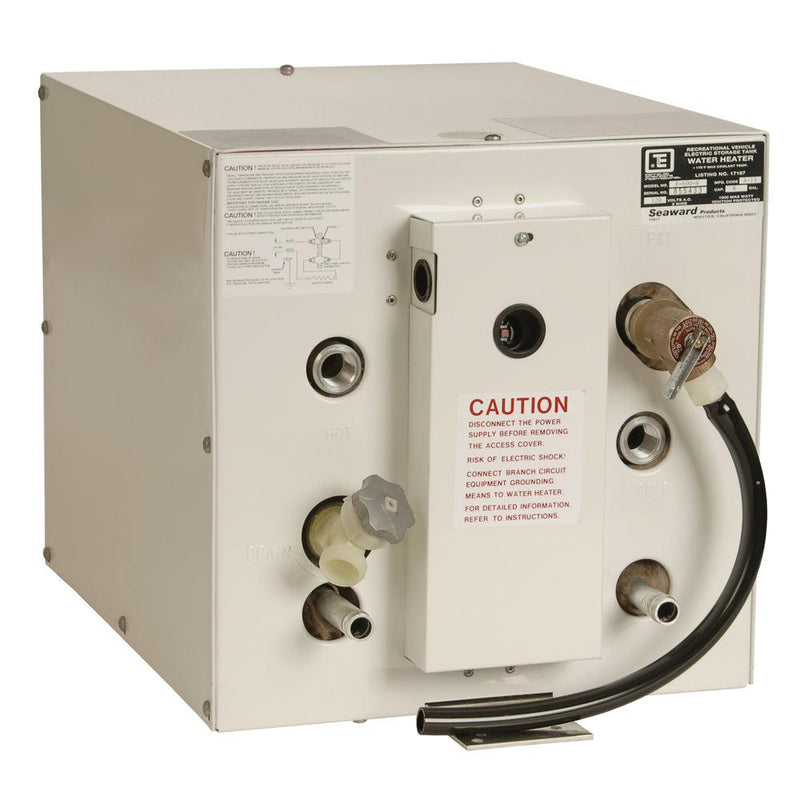 Whale Seaward 6 Gallon Hot Water Heater w/Front Heat Exchager - White Epoxy - 120V - 1500W [F600W] - Wholesaler Elite LLC