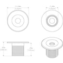 Lumitec Echo Courtesy Light - Brushed Housing - Warm White Light [101227] - Wholesaler Elite LLC