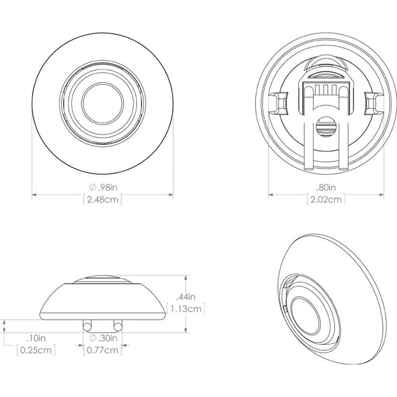 Lumitec Exuma Courtesy Light - White Housing - Blue Light [101053] - Wholesaler Elite LLC