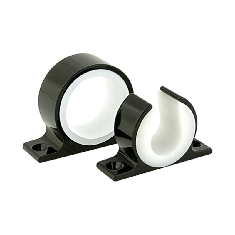 Lee's Single Rod Rack Set - Bright Black Finish [MC70BK] - Wholesaler Elite LLC