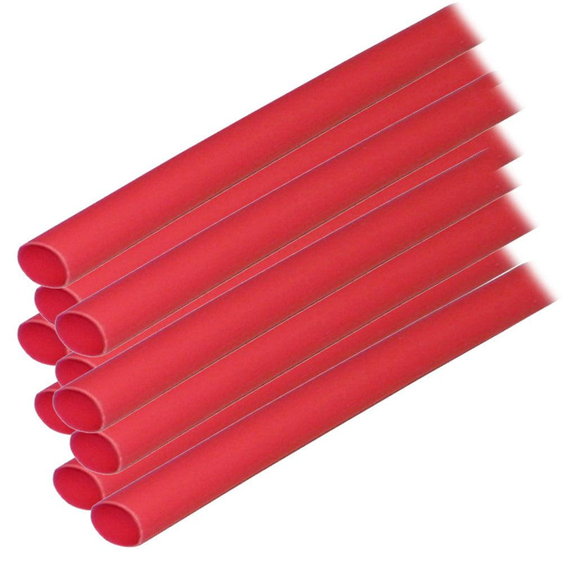 Ancor Adhesive Lined Heat Shrink Tubing (ALT) - 1/4" x 6" - 10-Pack - Red [303606] - Wholesaler Elite LLC
