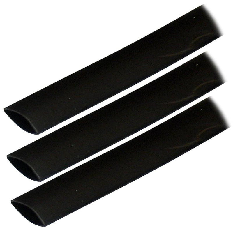 Ancor Adhesive Lined Heat Shrink Tubing (ALT) - 3/4" x 3" - 3-Pack - Black [306103] - Wholesaler Elite LLC