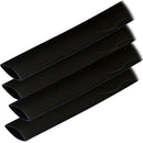 Ancor Adhesive Lined Heat Shrink Tubing (ALT) - 3/4" x 12" - 4-Pack - Black [306124] - Wholesaler Elite LLC