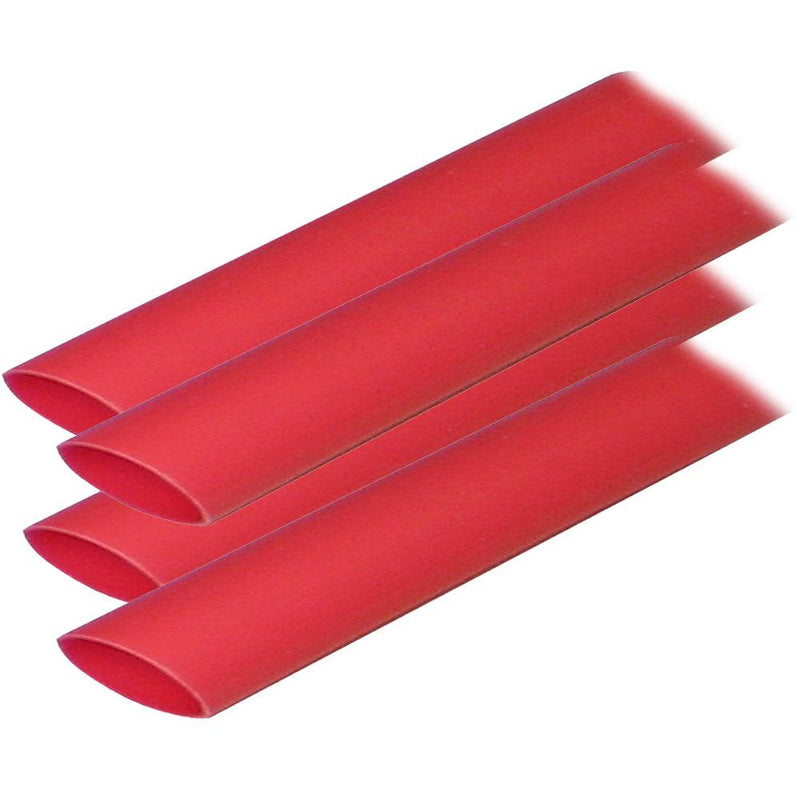 Ancor Adhesive Lined Heat Shrink Tubing (ALT) - 3/4" x 12" - 4-Pack - Red [306624] - Wholesaler Elite LLC