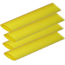 Ancor Adhesive Lined Heat Shrink Tubing (ALT) - 3/4" x 12" - 4-Pack - Yellow [306924] - Wholesaler Elite LLC
