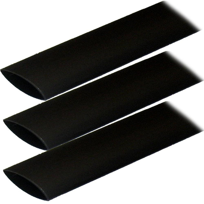 Ancor Adhesive Lined Heat Shrink Tubing (ALT) - 1" x 3" - 3-Pack - Black [307103] - Wholesaler Elite LLC