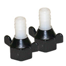 Shurflo by Pentair 1/2" Barb x 1/2" NPT-F Hex/Wingnut Straight Fitting (Pair) [94-181-04] - Wholesaler Elite LLC