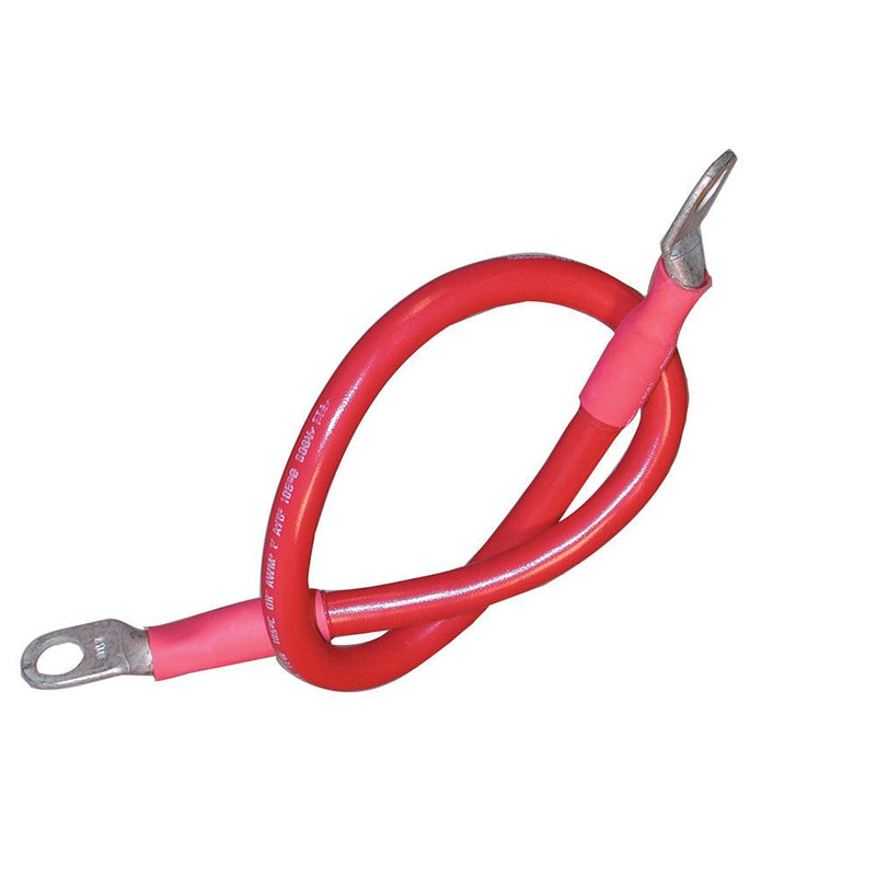 Ancor Battery Cable Assembly, 2 AWG (34mm) Wire, 3/8" (9.5mm) Stud, Red - 32" (81.2cm) [189145] - Wholesaler Elite LLC