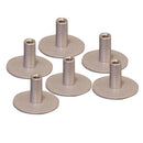 Weld Mount Stainless Steel Standoff 1.25" Base 1/4" x 20 Thread .75 Tall - 6-Pack [142012304] - Wholesaler Elite LLC