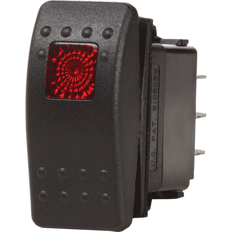 Blue Sea 7934 Contura II Switch DPST Black - OFF-ON [7934] - Wholesaler Elite LLC