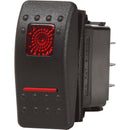 Blue Sea 7936 Contura II Switch DPDT Black - ON-OFF-ON [7936] - Wholesaler Elite LLC