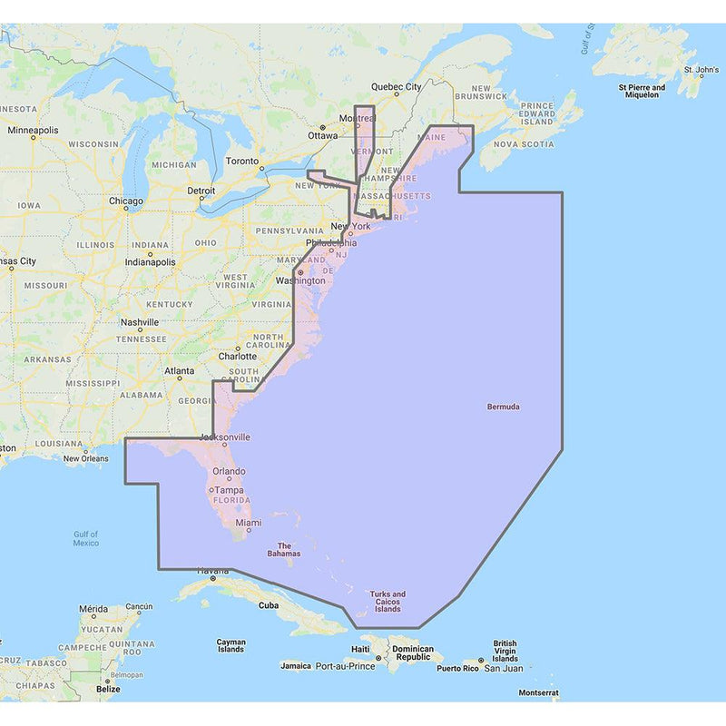 Furuno U.S. East Coast, Bahamas Bermuda - Vector Charts Standard Resolution Satellite Photos f/Bahamas - Unlock Code [MM3-VNA-022] - Wholesaler Elite LLC