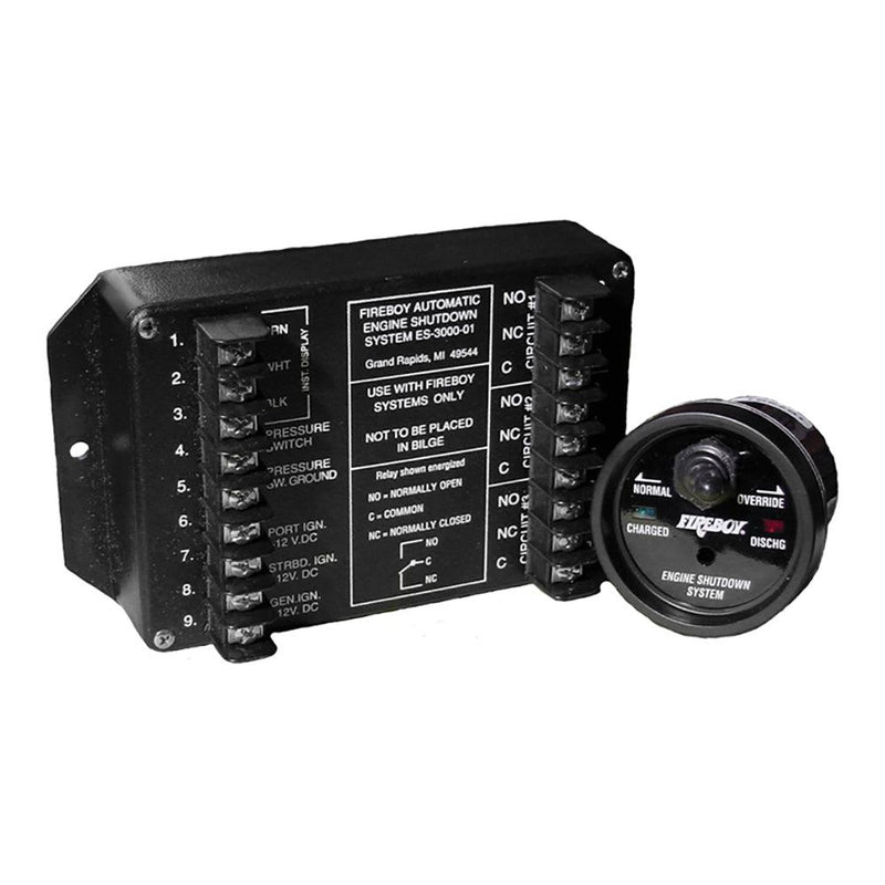Xintex Engine Shutdown - 5 Circuit w/20A Relays - Round Display [ES-5000-01] - Wholesaler Elite LLC