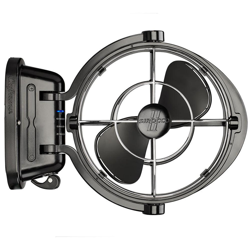 SEEKR by Caframo Sirocco II 3-Speed 7" Gimbal Fan - Black - 12-24V [7010CABBX] - Wholesaler Elite LLC