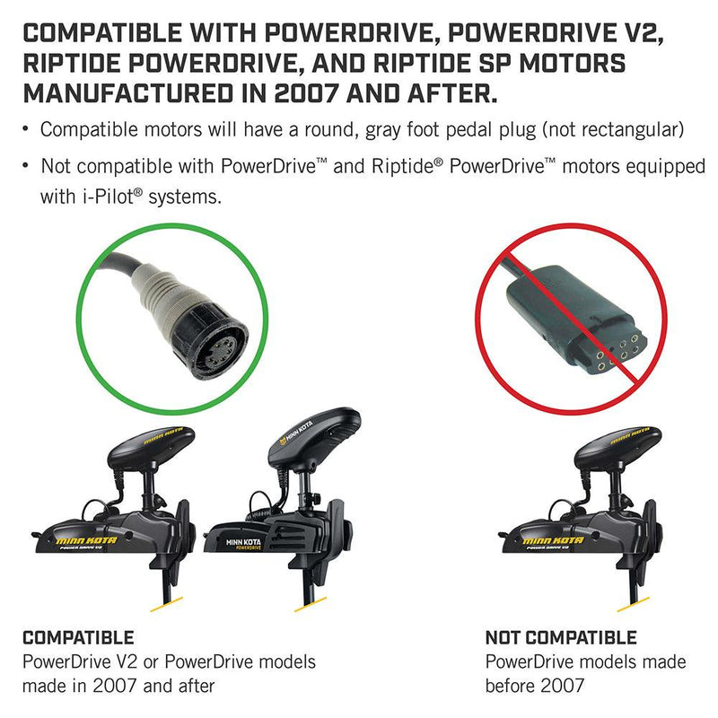 Minn Kota PowerDrive Foot Pedal - ACC Corded [1866070] - Wholesaler Elite LLC