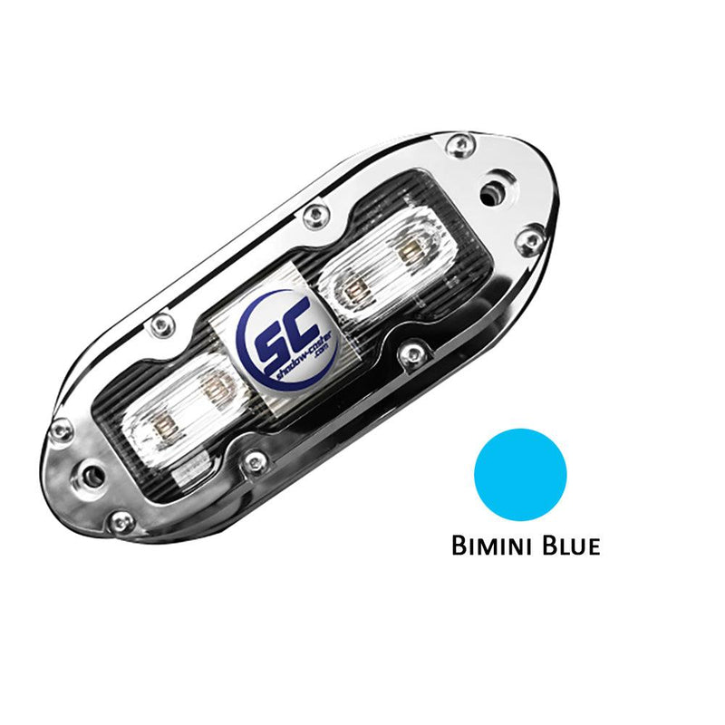 Shadow-Caster SCM-4 LED Underwater Light w/20' Cable - 316 SS Housing - Bimini Blue [SCM-4-BB-20] - Wholesaler Elite LLC