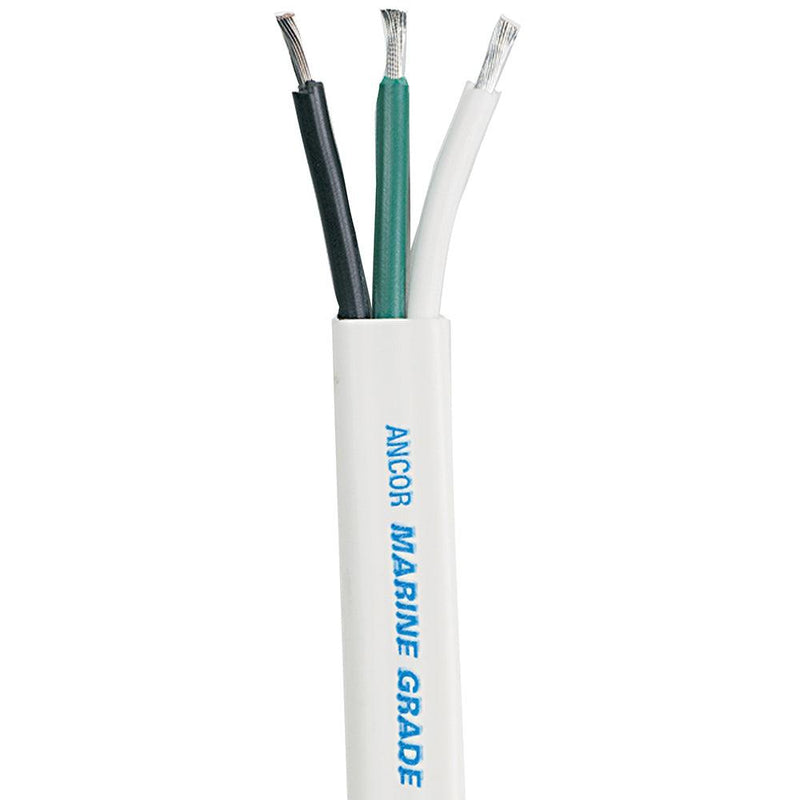 Ancor White Triplex Cable - 12/3 AWG - Flat - 250' [131325] - Wholesaler Elite LLC