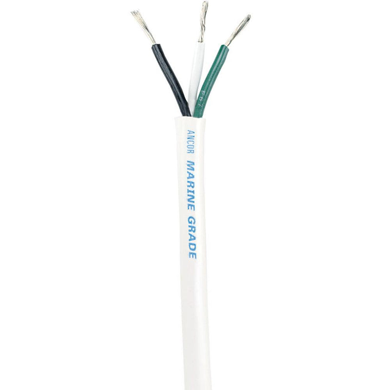 Ancor White Triplex Cable - 16/3 AWG - Round - 100' [133710] - Wholesaler Elite LLC