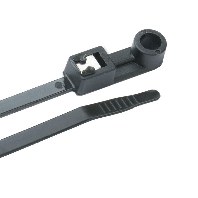 Ancor Mounting Self-Cutting Cable Ties - 8" - UV Black - 20-Pack [199300] - Wholesaler Elite LLC