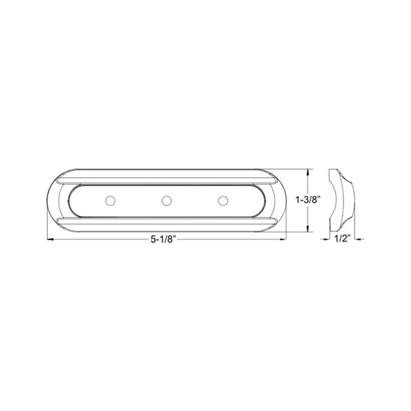 TACO 4-LED Deck Light - Flat Mount - White Housing [F38-8800W-1] - Wholesaler Elite LLC