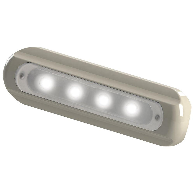 TACO 4-LED Deck Light - Flat Mount - White Housing [F38-8800W-1] - Wholesaler Elite LLC
