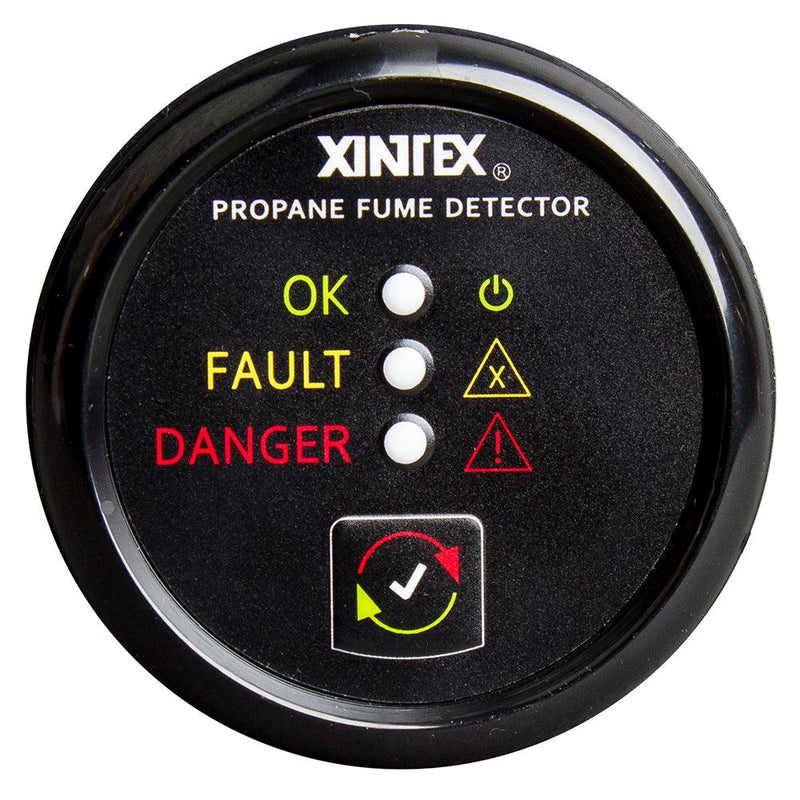 Fireboy-Xintex Propane Fume Detector w/Plastic Sensor - No Solenoid Valve - Black Bezel Display [P-1B-R] - Wholesaler Elite LLC
