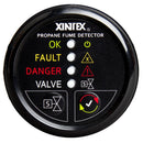 Fireboy-Xintex Propane Fume Detector w/Automatic Shut-Off Plastic Sensor - No Solenoid Valve - Black Bezel Display [P-1BNV-R] - Wholesaler Elite LLC