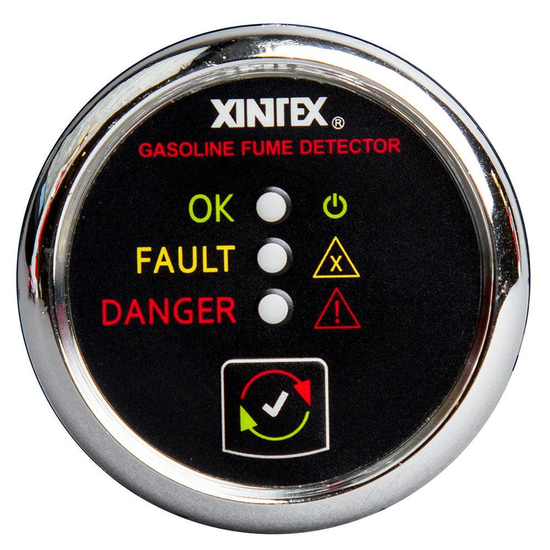 Fireboy-Xintex Gasoline Fume Detector - Chrome Bezel - 12/24V [G-1C-R] - Wholesaler Elite LLC