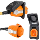 SmartPlug 30 AMP Inlet Female Cord Connector Combo - Black [B30ASSYPB] - Wholesaler Elite LLC