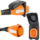 SmartPlug 50 AMP Inlet Female Cord Connector Combo - Black [B50ASSYPB] - Wholesaler Elite LLC