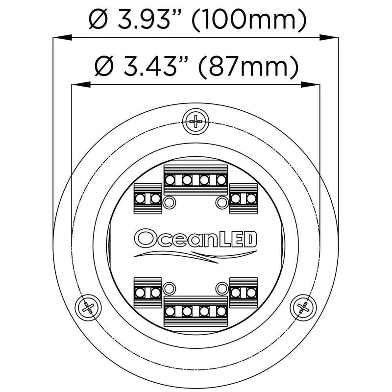 OceanLED Sport S3166S Underwater LED Light - Ultra White [012102W] - Wholesaler Elite LLC
