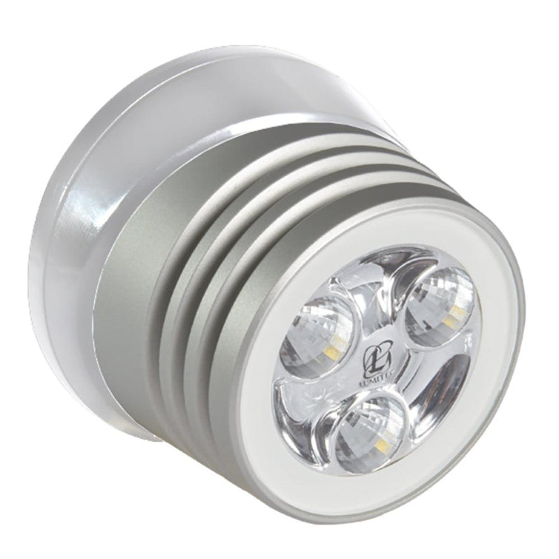 Lumitec Zephyr LED Spreader/Deck Light - Brushed White Base - White Non-Dimming [101325] - Wholesaler Elite LLC