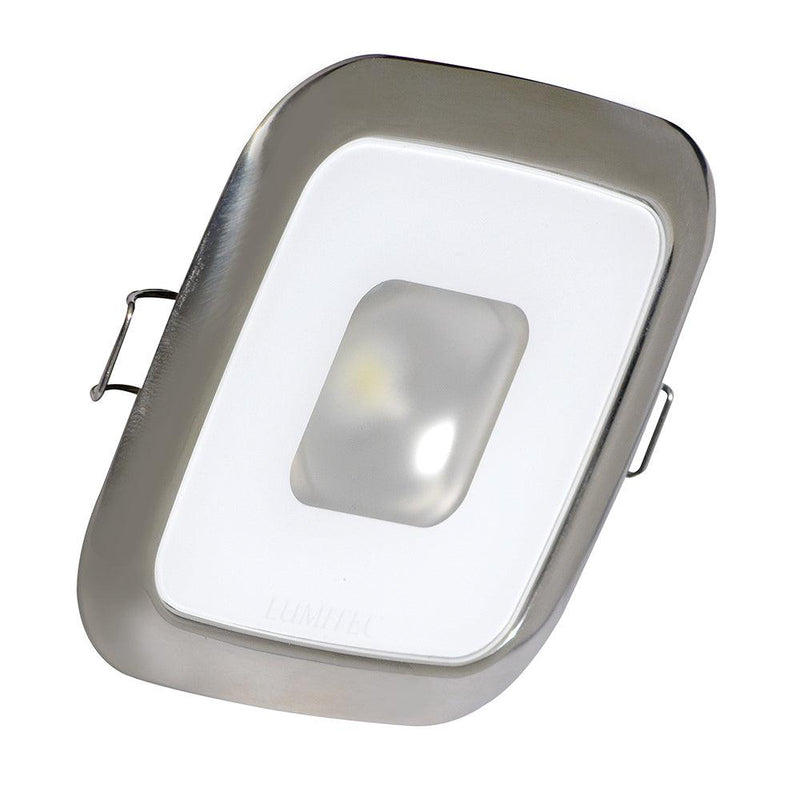 Lumitec Square Mirage Down Light - White Dimming, Red/Blue Non-Dimming - Polished Bezel [116118] - Wholesaler Elite LLC