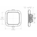 Lumitec Square Mirage Down Light - Warm White Dimming - Hi-CRI - Polished Bezel [116119] - Wholesaler Elite LLC