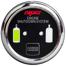 Fireboy-Xintex Deluxe Helm Display w/Gauge Body, LED Color Graphics f/Engine Shutdown System - Chrome Bezel Display [DU-RCH-20-R] - Wholesaler Elite LLC