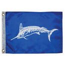 Taylor Made 12" x 18" White Marlin Flag [3018] - Wholesaler Elite LLC