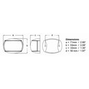 Hella Marine NaviLED Port & Starboard Pair - 2nm - Clear Lens/Black Housing [980520901] - Wholesaler Elite LLC