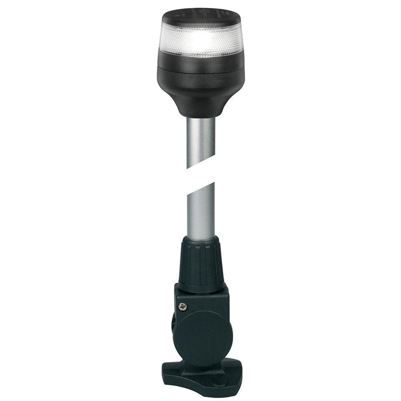 Hella Marine NaviLED 360 Compact All Round Lamp - 2nm - 24" Fold Down Base - Black [980960341] - Wholesaler Elite LLC
