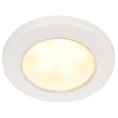 Hella Marine EuroLED 75 3" Round Screw Mount Down Light - Warm White LED - White Plastic Rim - 12V [958109011] - Wholesaler Elite LLC
