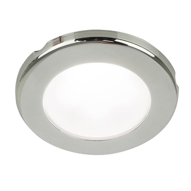 Hella Marine EuroLED 75 3" Round Screw Mount Down Light - White LED - Stainless Steel Rim - 12V [958110021] - Wholesaler Elite LLC