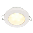 Hella Marine EuroLED 75 3" Round Spring Mount Down Light - Warm White LED - White Plastic Rim - 12V [958109511] - Wholesaler Elite LLC