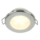 Hella Marine EuroLED 75 3" Round Spring Mount Down Light - Warm White LED - Stainless Steel Rim - 24V [958109621] - Wholesaler Elite LLC