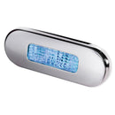 Hella Marine Surface Mount Oblong LED Courtesy Lamp - Blue LED - Stainless Steel Bezel [980869601] - Wholesaler Elite LLC